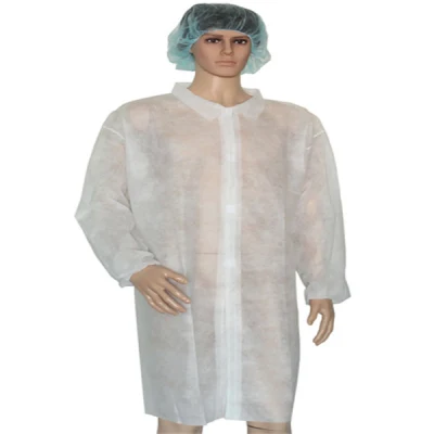 Disposable Lab Coats Professional Polypropylene Laboratory Coat Industrial Visitor Coats