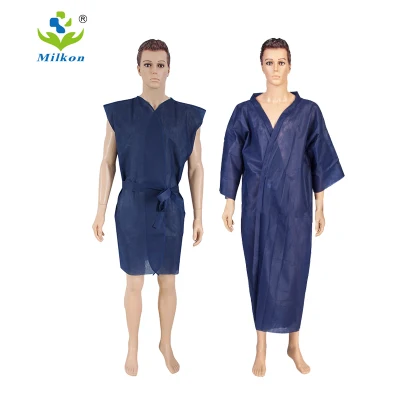 Disposable SPA Wrap Robe Disposable Non-Woven Bathrobe Disposable Kimono Robe