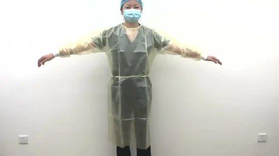 Hot Sale Disposable Hospital Uniform Surgical Isolation Gown